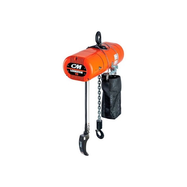 Columbus Mckinnon. CM Lodestar VS Electric Chain Hoist, 1/2 Ton, 10 Lift, 2.6-16 FPM, 230-1-60, 2-Step Control LV05161E102MA - main
